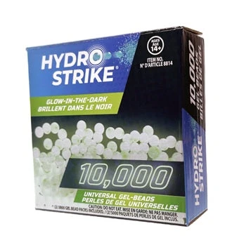 Hydro Strike Glow In The Dark Water Beads Refill In Closed Box (10,000 Beads) 3 Hydro Strike Glow In The Dark Water Beads Refill In Closed Box (10,000 Beads)