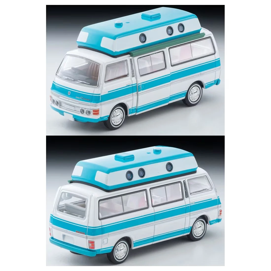 Tomy Tec LV-N312A Nissan Caravan Camper White/Sky Blue 1973 4 Tomy Tec LV-N312A Nissan Caravan Camper White/Sky Blue 1973 - Image 2
